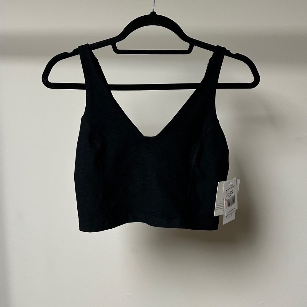 Beyond yoga always on cropped tank dark night Heather